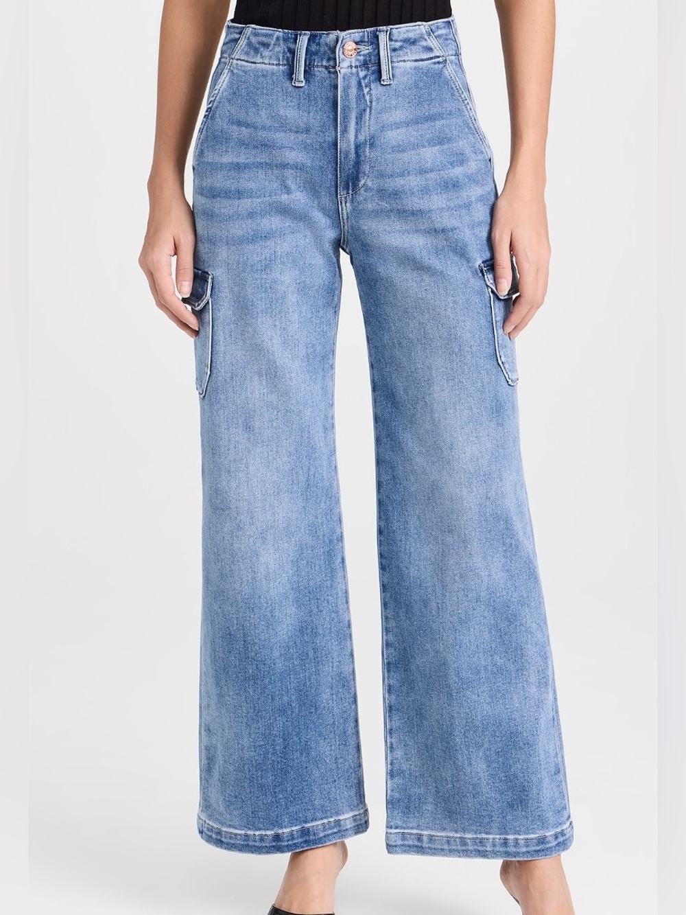 PAIGE Austyn (Carly) Wide Leg Cargo Jeans
